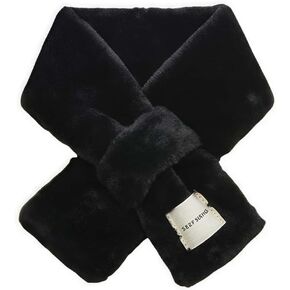 New Fuzzy Criss-Cross Hijab Scarf For Women Plush Fleece Material, Dusty Rose Bib