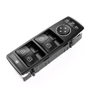 زر تبديل نافذة الطاقة الرئيسية على جانب السائق الأمامي متوافق مع 2008-2017 Mercedes-Benz C230 ، C250 ، C300 ، C350 ، C63 AMG ، E350 ، E400 ، E550 ، GLK350 استبدال# 2049055402 ، 2128208310