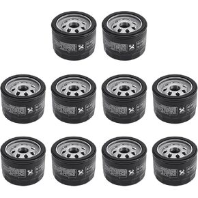 49065-7007 Oil Filter 49065-0721 for Kawasaki FR691V FR730V FR651V FR600V FX600V FX730V FS691V FS651V FR651V Engines, Oil Change Kit 492932 492932S AM125424 GY20577 2505001, 10 Pack