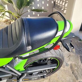 Motorcycle Rear Passenger Hand Grab Bars Compatible with Z900RS Z900 RS ABS/SE/Cafe 2018 2019 2020 2021 2022 2023 2024 2025, Back Steel Handle Bar Grab Rail Seat Rail, Black