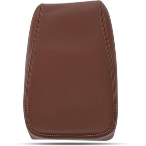 Scitoo Armrest Center Center Censole Lid Cover Presentive Plat لتويوتا أفالون 2013-2018 (الجلود فقط) بني
