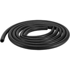 Silicone Vacuum Tubing Hose Automotive Vacuum Line High Temperature 16.4Ft 3/4" 19mm ID 3mm Thickness 1 Pc Black 130PSI Max Pressure