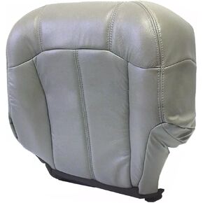 Secosautoparts السائق السائق السفلي البديل غطاء المقعد الجلدي بيوتر الرمادي #122 922 متوافق مع تشيفي سيلفرادو تاهو سوبربان GMC Sierra 1500 2500 3500 1999 2000 2001 2002 in Kuwait