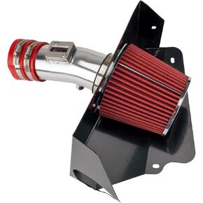 PHILTOP Air intake kit, Cold Air Intake Black Tube + Heat Shield for 2007-2012 Altima All Model with 3.5L V6 Engine DRSS-5043 Polished Aluminum Cold Air Intake System