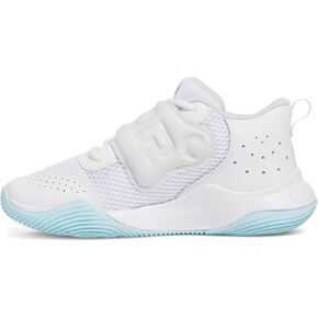Under Armour Unisex Grade School Zone Basketball 2, (104) White/White/Metallic Silver, 6, US