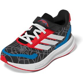 adidas Unisex-Child Marvel Run Falcon Elastic Lace & Strap Sneaker