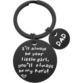 iJuqi Father's Day Gifts for Dad from Daughter - Dad Birthday Valentine's Day Christmas Gift Father Daughter Keychain