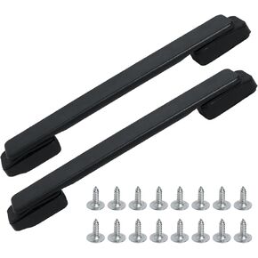 2 PCS مقبض حقيبة الأمتعة ، 8inch/20 سم طول حزام قبضة البلاستيك حقيبة السحب قبضة الاستبدال لحالة مربع المنزل الأسود ، قبضة الأمتعة حزام