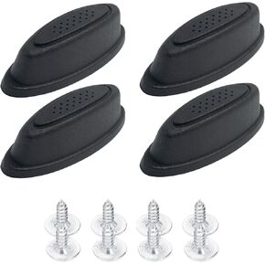 2 Pair Luggage Replacement Parts DIY Bracket Side Feet with 20 Screws Anti-Slip Suitcase Feet Simple Replacement Baggage Foot Pad, Travel Bags Accessories