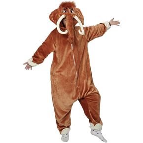 Mammoths Onesie Adult Elephant Costume Adult Animal Pajamas for Women and Men