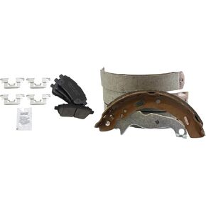 TRQ Brake Pads Ceramic Compatible with 2011-2016 Ford Fiesta