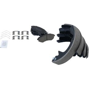 TRQ Brake Pads Ceramic Compatible with 1991-1993 Hyundai Sonata