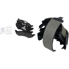 TRQ Brake Pads Semi-Metallic Compatible with 2000-2002 Dodge Dakota