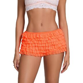 Lolita Lace Bloomer Women Y2K كشكش الطبقات بيجاما ميني شورتات اليقطين الشبكة الصغيرة
