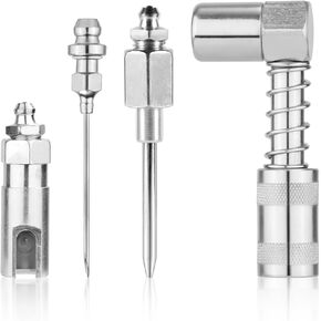 مجموعة ملحقات نصيحة نصيحة الشحوم ، 4pcs 90 ° فوهة توصيل الشحوم فوهة عالية الضغط محول إطلاق الشحوم