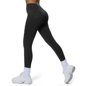 Aoxjox Workout Kinetic Seamles Leggings for Women High Waisted Hidden Scrunch Tummy Control Gym Yoga Pants 23"