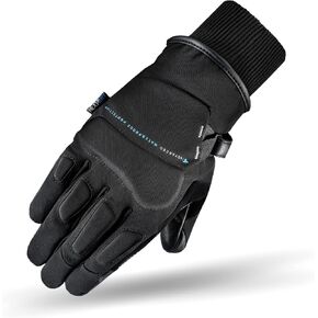 SHIMA OSLO WP LADY Motrocycle Gloves for Women - All Season, Waterproof, Windproof, Touchscreen Biker Riding Gloves with Knuckle Protector, Wrist Impact Absorbers, Visor Wiper (Black, S)