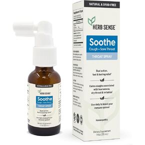 رذاذ الراحة الحلق | التبريد والتهدئة مع elm زلق ، echinacea وبابد البابا | مقتطفات طبيعية (1 أوقية)