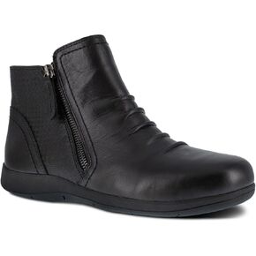 Rockport Women's Daisey Work Safety Toe Ruched Bootie