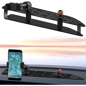 Dash Mounted Holder, Platform Phone Holder,Compatible with 2022+ Chevrolet Silverado & GMC Sierra, with 25mm Ball Head Adapter