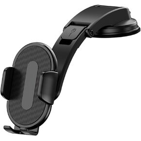 Car Phone Holder, Vehicle Dashboard Windshield Air Vent Suction Cup Smartphone Mount, Hands-Free Automotive Interior Cell Phone Stand Accessories, Universal for SUV, Sedan, Truck
