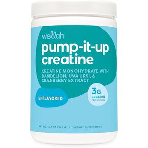 Pump-It-Up Creatine (100 Servings, Unflavored) - Creatine Monohydrate with Dandelion, Uva Ursi, & Cranberry Extract