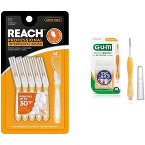 الوصول إلى فرشاة بين الأسنان ضيقة للغاية 0.7 ملم | يزيل ما يصل إلى 30% المزيد من البلاك | مصمم خصيصًا لحماية اللثة، خالٍ من PFAS | 10 فرش in Kuwait