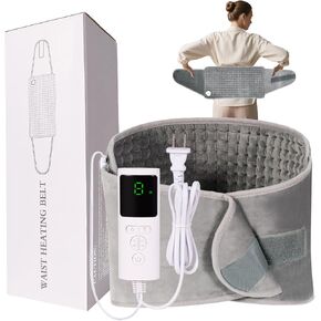 Heating Pad for Back Pain Relief: Electric Heating Pad with 9 Heat Levels & 4 Timer Settings, Soft Material Back Heating Pad for Lower/Full Back Pain, Heat Pads for Mom and Dad