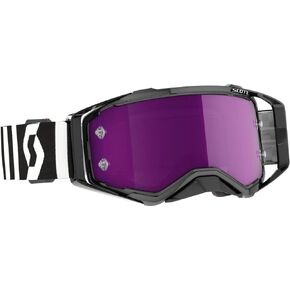 SCOTT Prospect Racing Adult Snowmobile Goggles - Black/White Purple Chrome Works/One Size