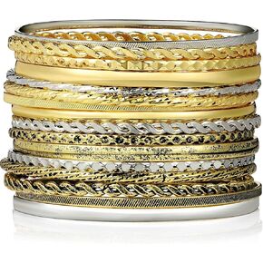 16 Pcs Bangle for Women Stackable Set Indian Bracelet Bangle Vintage Jewelry Wedding Gift