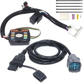 مخصص مخصص مركبة 4 Way Flat Trailer Wiring Harness ، متوافق مع 2012-2015 Honda Pilot ، حزمة سحب مصنع OEM مطلوبة