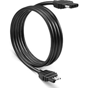 Oyviny 4 Pin Flat Trailer Extension 6FT, 16AWG Vehicle-Side and Trailer-Side 4 Way Connector Pure Copper with Jacketed Cable Protection, 4 Flat Trailer Wire Extension