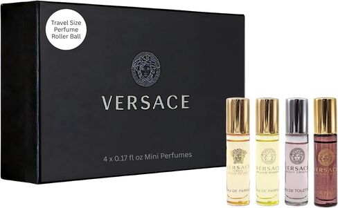 مجموعة هدايا ومجموعات فيرساتشي الصغيرة للنساء (Pour Femme Dylan Blue 0.17 oz EDP، Pour Femme Dylan Turguoise EDT، Bright crystal EDT Yellow Diamond EDT) in Saudi Arabia