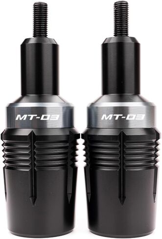 MOWOK FIT لـ MT03 MT-03 MT 03 2014-2025 2024 2023 2022 2021 إكسسوارات الدراجات النارية لا توجد مجموعات متزحلقات تحطم محرك حارس حماية السقوط (الأسود) in Kuwait
