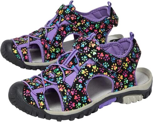 GreaterGood Walking Paws Sport Sandals Closed Toe Adjustable Straps Lightweight Flexible Durable Outdoor Shoes Gifts for Women in Saudi Arabia