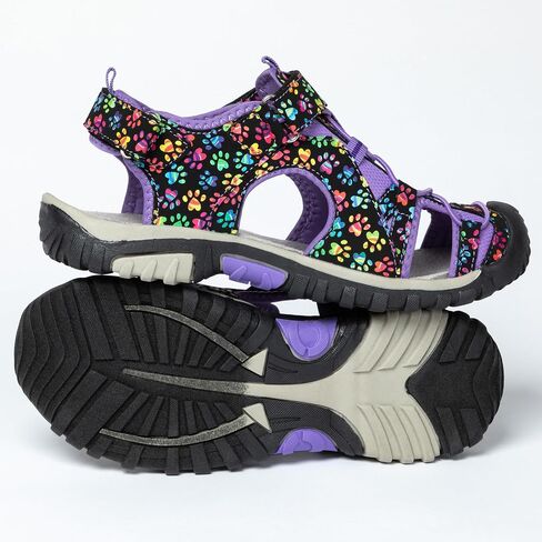 GreaterGood Walking Paws Sport Sandals Closed Toe Adjustable Straps Lightweight Flexible Durable Outdoor Shoes Gifts for Women in Saudi Arabia