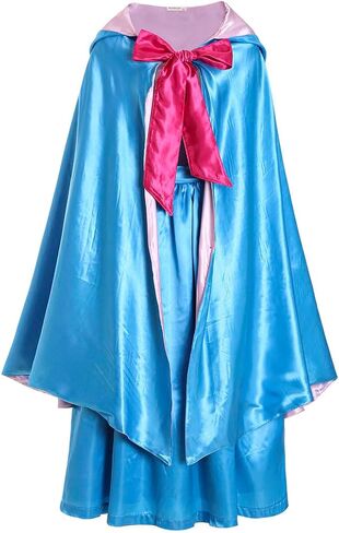 Cinderella Fairy Godmother Costume, Fairy Godmother Costume Cape with dress Cinderella Godmother Costume adult, Blue in Saudi Arabia