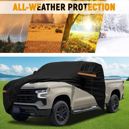 Truck Cab Cover for Full-Size Truck Extended Cab, Truck Cab Cooler Sunshade Roof Cover Compatible with Ford F-150, Chevy Silverado, Dodge Ram, GMC Sierra, Toyota Tundra, Nissan Titan in Saudi Arabia