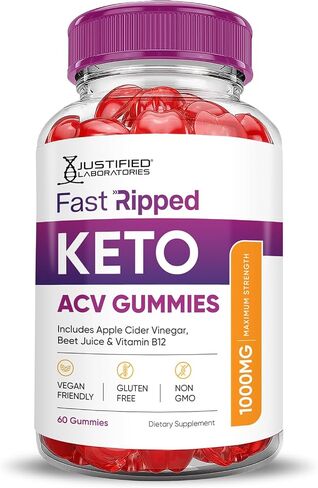 Justified Laboratories (3 Pack Keto Rush Keto ACV Gummies Formula 1000MG Keto Rush Keto Gummies Apple Cider Vinegar Boost Formulated with Pomegranate Beet Juice Powder B12 Vegan Non GMO 180 Gummys in Kuwait