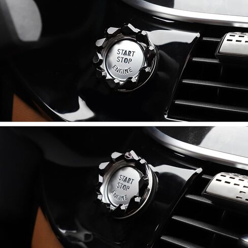 TOMALL Bling Car Engine Start Button Cover Bling Interior Crystal Push Start Button Ring Cap Sparkly Teardrop Gem Ignition Ring Rhinestone Engine Start Stop Trim Decorations Universal for Car (Purple) in Saudi Arabia