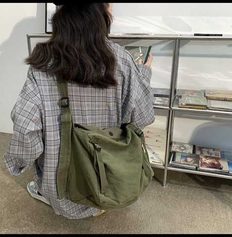 حقيبة Messenger حقيبة Crossbody Crossbody Canvas للمدرسة in Kuwait