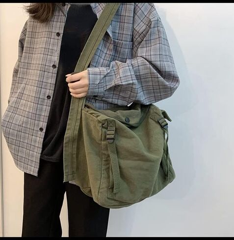 حقيبة Messenger حقيبة Crossbody Crossbody Canvas للمدرسة in Kuwait