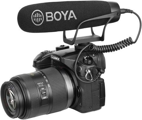 بويا BY-BM2021 ميكروفون بندقية فيديو القلب خفيف الوزن للهواتف الذكية DSLR مكثف كهربائي اتجاهي بندقية فيديو ميكروفون نيكون كانون سوني دي اس ال ار كاميرا الفيديو in Kuwait