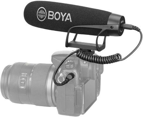 بويا BY-BM2021 ميكروفون بندقية فيديو القلب خفيف الوزن للهواتف الذكية DSLR مكثف كهربائي اتجاهي بندقية فيديو ميكروفون نيكون كانون سوني دي اس ال ار كاميرا الفيديو in Kuwait