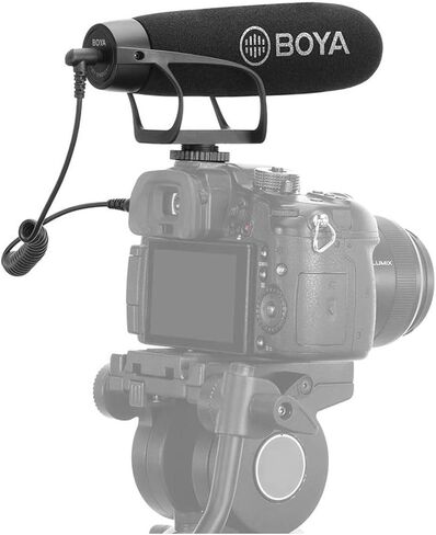 بويا BY-BM2021 ميكروفون بندقية فيديو القلب خفيف الوزن للهواتف الذكية DSLR مكثف كهربائي اتجاهي بندقية فيديو ميكروفون نيكون كانون سوني دي اس ال ار كاميرا الفيديو in Kuwait