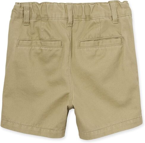 The Children's Place Baby Boys' and Toddler Stretch Chino Shorts, Black/Fin Gray/Flax 3-Pack, 4T in Saudi Arabia