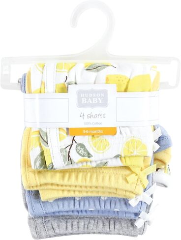 Hudson Baby Unisex Baby and Toddler Shorts Bottoms 4-Pack, Pirate, 12-18 Months in Kuwait