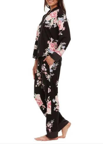FN Women's 2 قطعة Super Super Satin Trim Troch Twch Twch Pajama Sleege Lounge in Kuwait