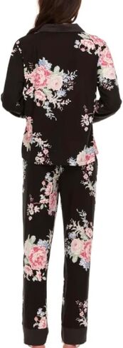 FN Women's 2 قطعة Super Super Satin Trim Troch Twch Twch Pajama Sleege Lounge in Kuwait
