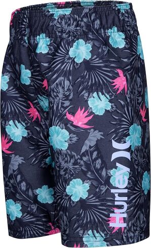 Hurley Baby Boys' Swim_Suit 2-Piece Sets, Orange/Doodle, 4T in Saudi Arabia